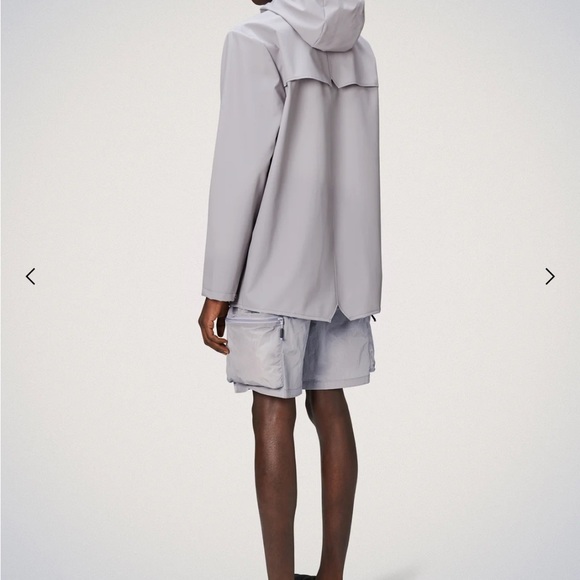 RAINS UNISEX SZ XL JACKET ASH (gray) NIB MENS RAINCOAT WOMENS RAINCOAT - Picture 3 of 4